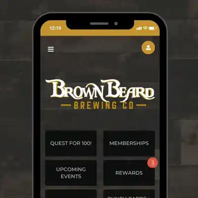 Brown Beard App promotional graphic
